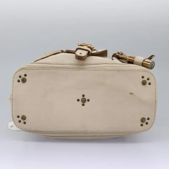 Chloe Paddington Hand Bag Leather Beige Silver - Picture 5 of 15